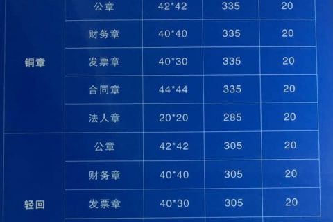 拉薩刻公章需要什么資料，多少錢一個，要多久？刻制全套印章又要多少錢？