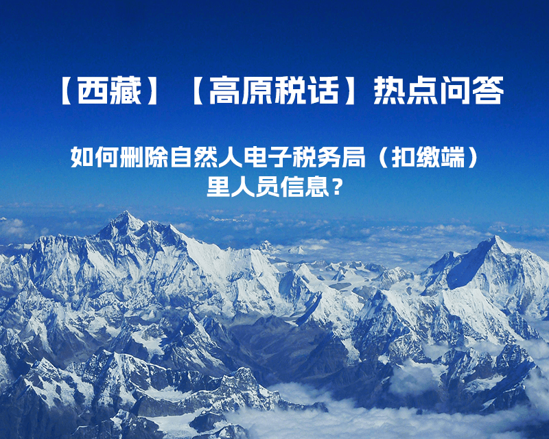 如何刪除西藏自然人電子稅務(wù)局（扣繳端）里人員信息？