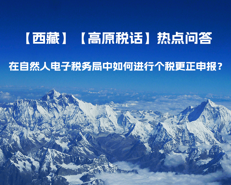 在自然人電子稅務(wù)局中如何進(jìn)行個(gè)稅更正申報(bào)？